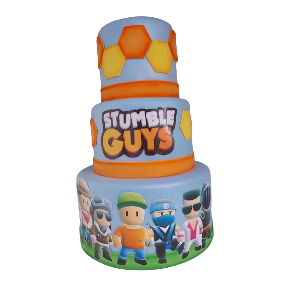BOLO FAKE STUMBLE GYS (BOLO EVA SEM EMENDA) DECORAÇÃO DE FESTA INFANTIL JUVENIL GAMER ANIVERSÁRIO