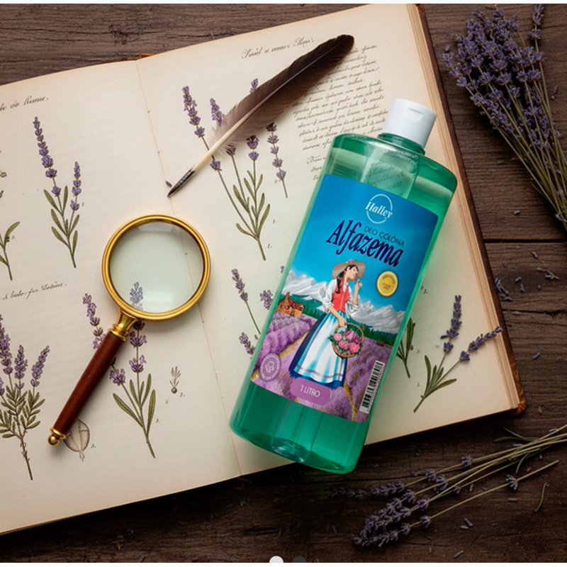 1 Litro Deo Colônia Alfazema Original Halley 1000 ml em Oferta na Shopee