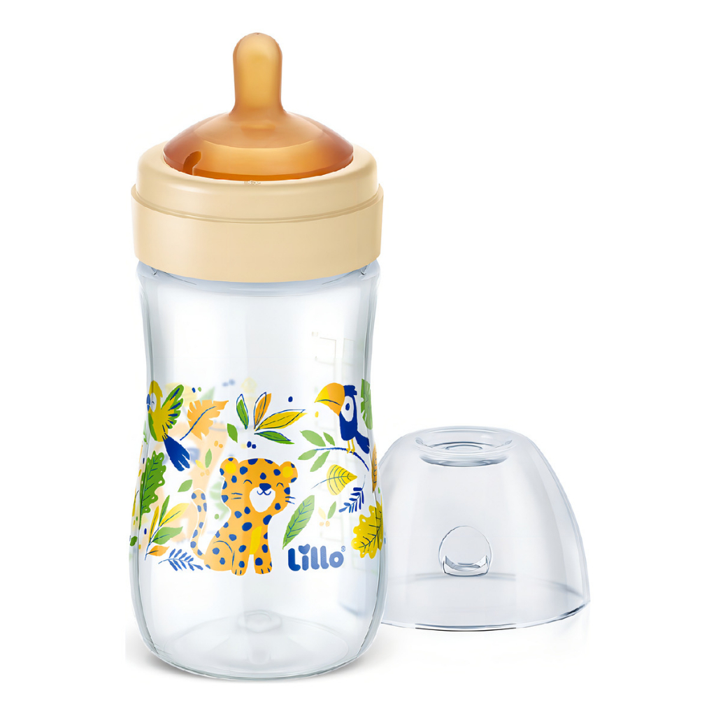 Mamadeira com bico em Látex Super Evolution Lillo 300ml 0m+ Universal
