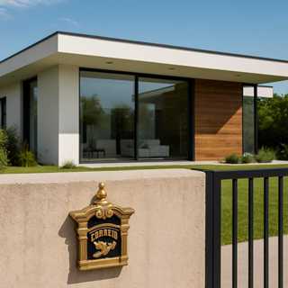 Caixa de correio colonial em alumínio para muro parede de embutir em Oferta na Shopee