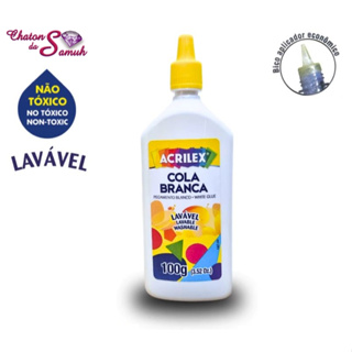Cola Branca Acrilex 37g, 100g ou 250g em Oferta na Shopee