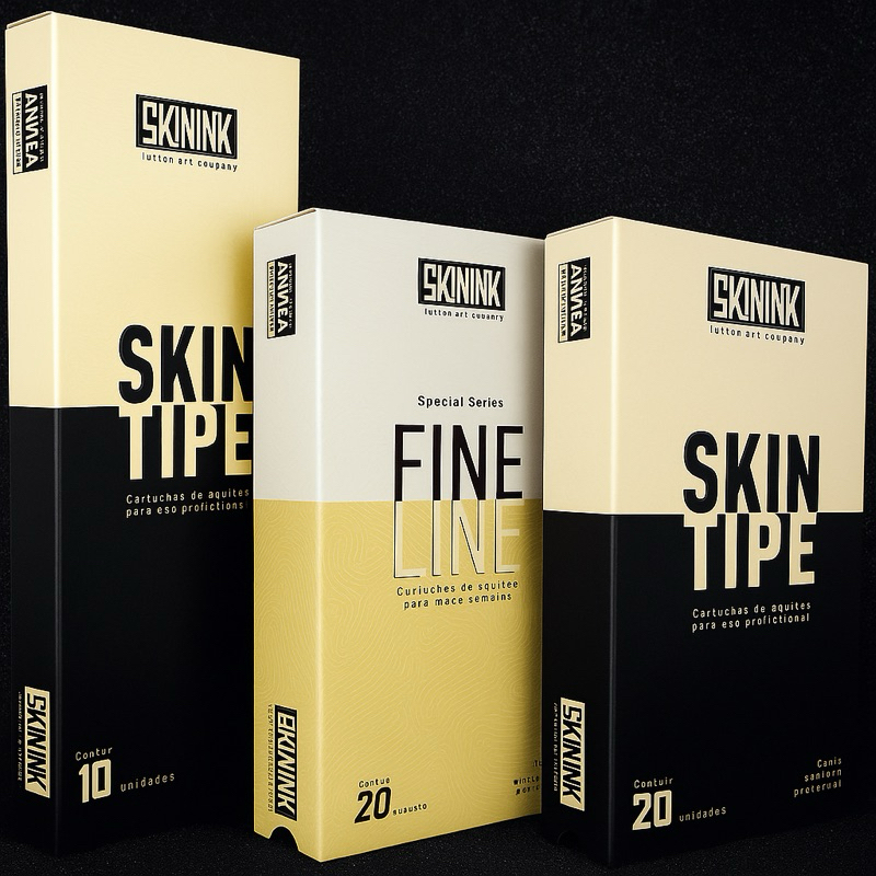 Cartucho Tatuagem Skin Ink  Skin Tipe Fineline Caixa com 20 Unidades tattoo Micro pigmentação