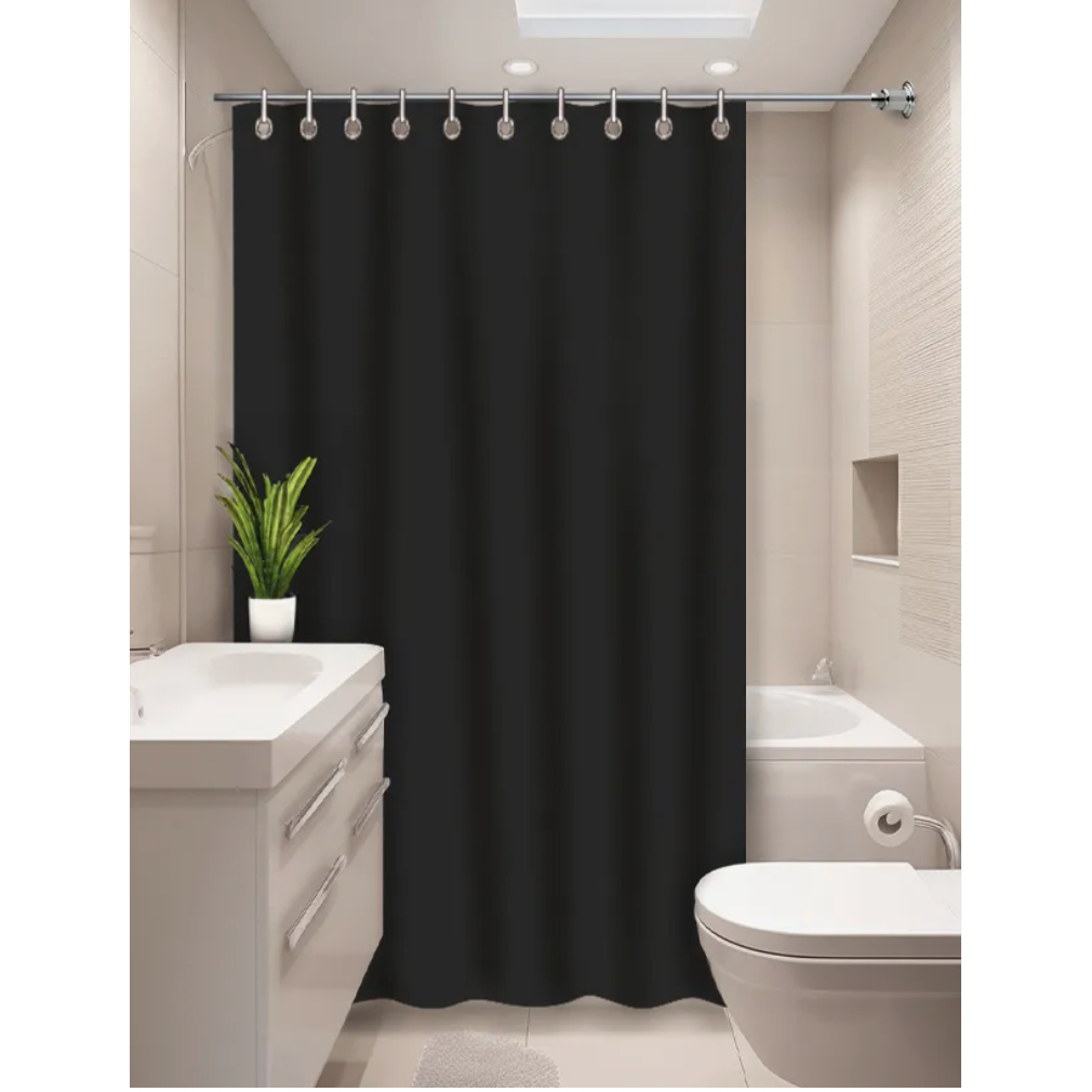 Cortina Box Vinil Luxo Preto para Banheiro - Anti Mofo Resistente Alta Qualidade - Envio em 24h em Oferta na Shopee