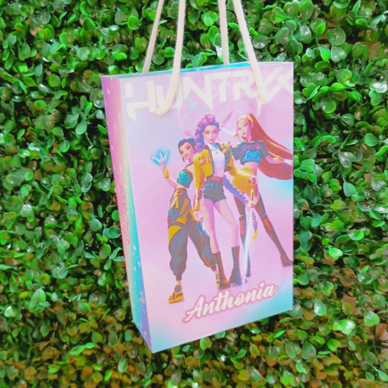 Sacolinha Personalizada Guerreiras do K-Pop Huntrix Lembrancinha Personalizada