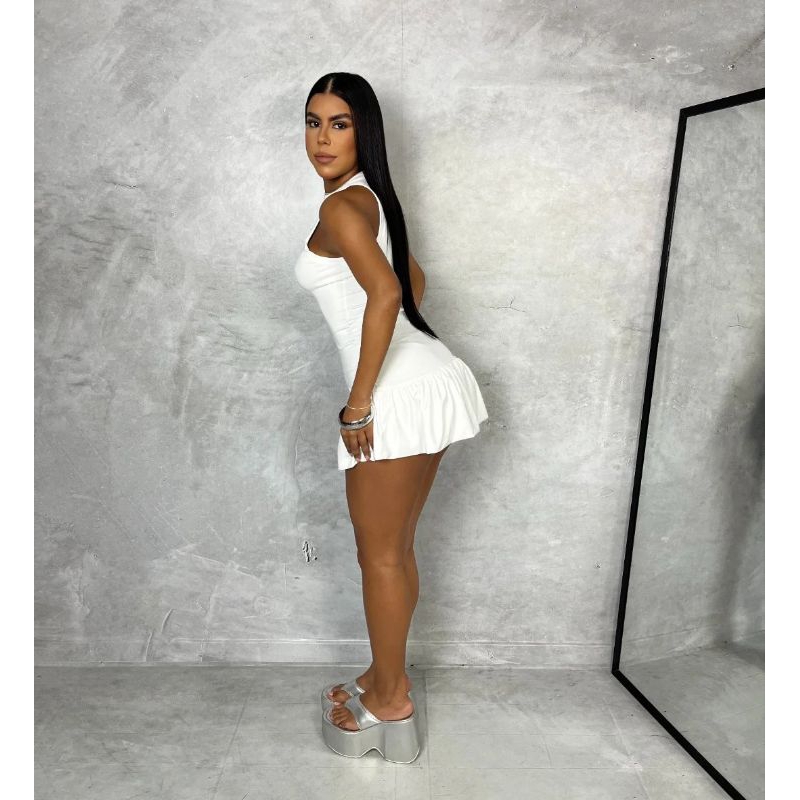 Vestido Feminino Balonê em Oferta na Shopee