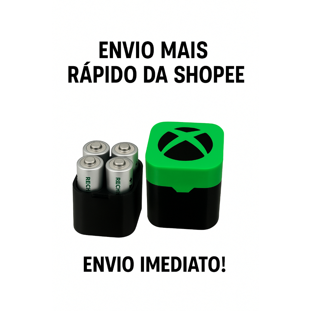 Case para Pilhas AA Recarregáveis Xbox Series S | X | One | 360