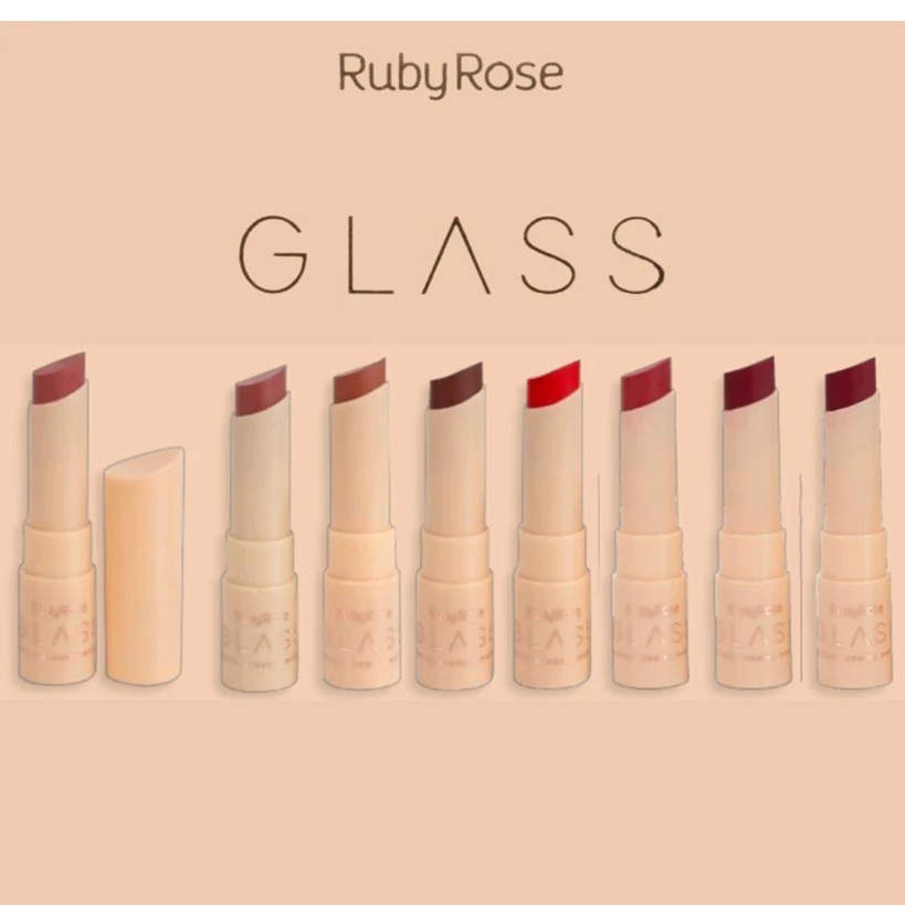 Batom Creamy Matte Glass Ruby Rose