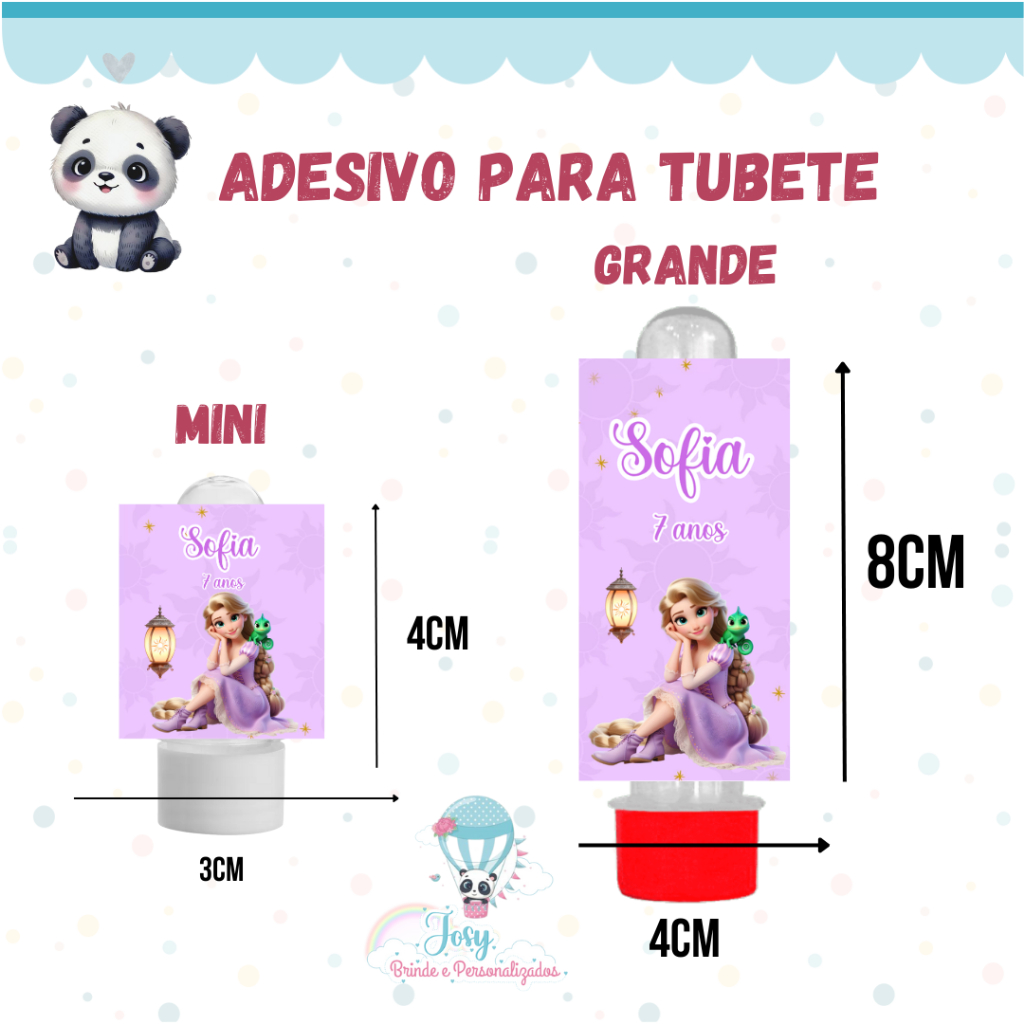 ADESIVO PERSONALIZADO PARA TUBETE (MINI E GRANDE) FAZEMOS TODOS OS TEMAS em Oferta na Shopee