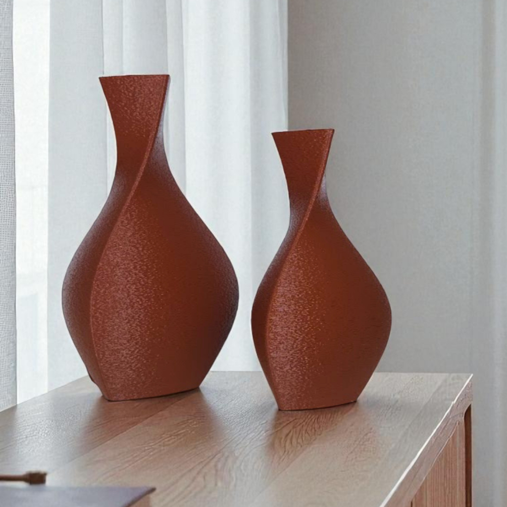 2 Vasos Decorativos Acqua | Plantas Artificias Secas | Mesa Rack Bancada | Decoração Sala Quarto