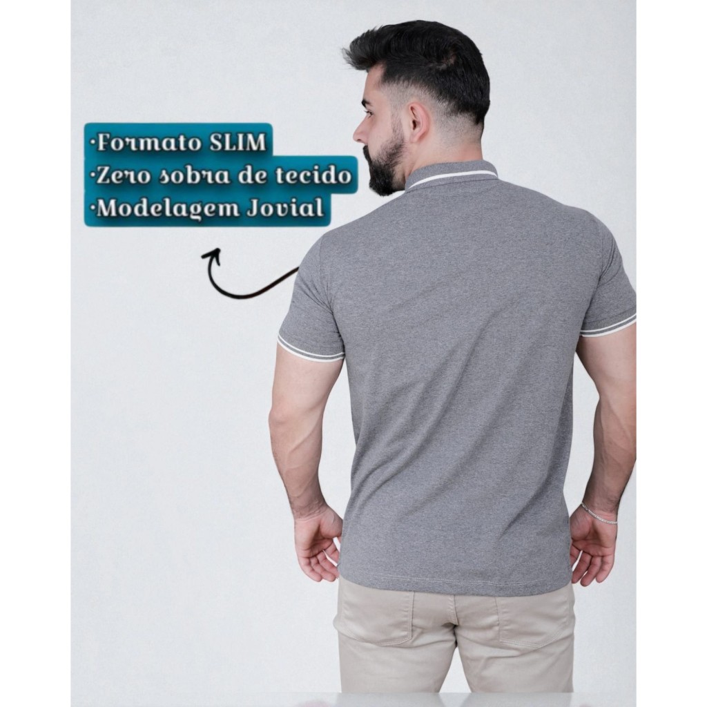 kit 4 Gola Polo Alta Qualidade 100% Algodão Camiseta básica Masculina