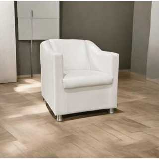 Pronto Entrega - Poltrona Decorativa tillak Para Barbearia Salão De Beleza Recepção Cores Pés Cromados em Oferta na Shopee