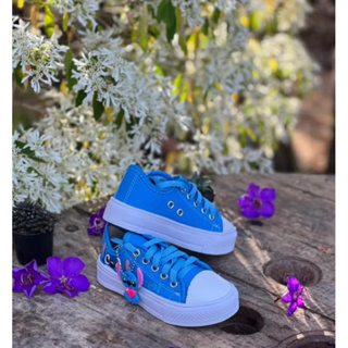 TENIS INFANTIL LILO E STITCH menino e menina CANO BAIXO COM CHAVEIRINHO moda escolar em Oferta na Shopee