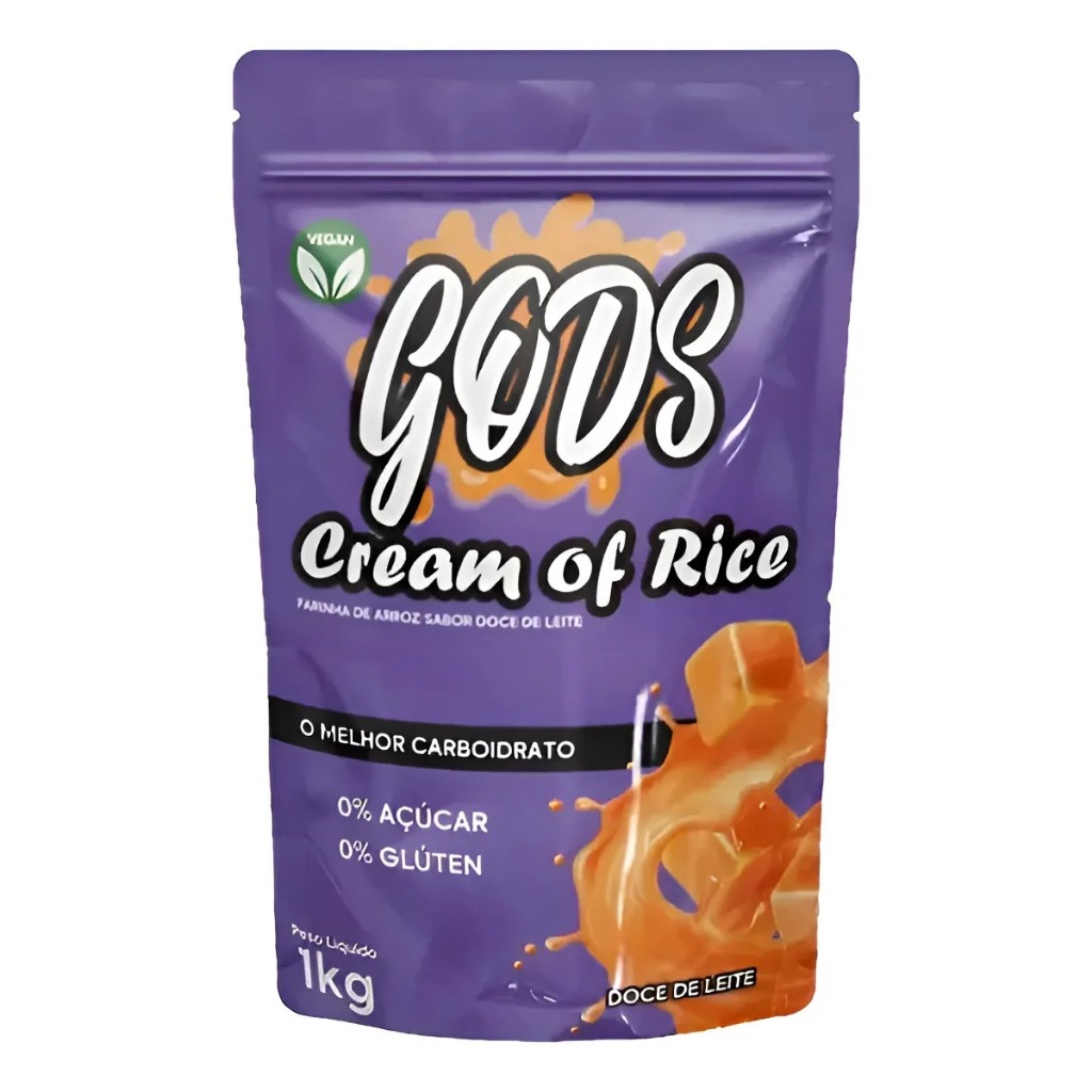 Farinha de Arroz Gods Cream Of Rice 1Kg DOCE DE LEITE - Canibal Inc