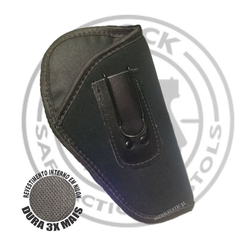 Coldre de Pistola Glock em Neoprene Revestido em Nilon Resistente