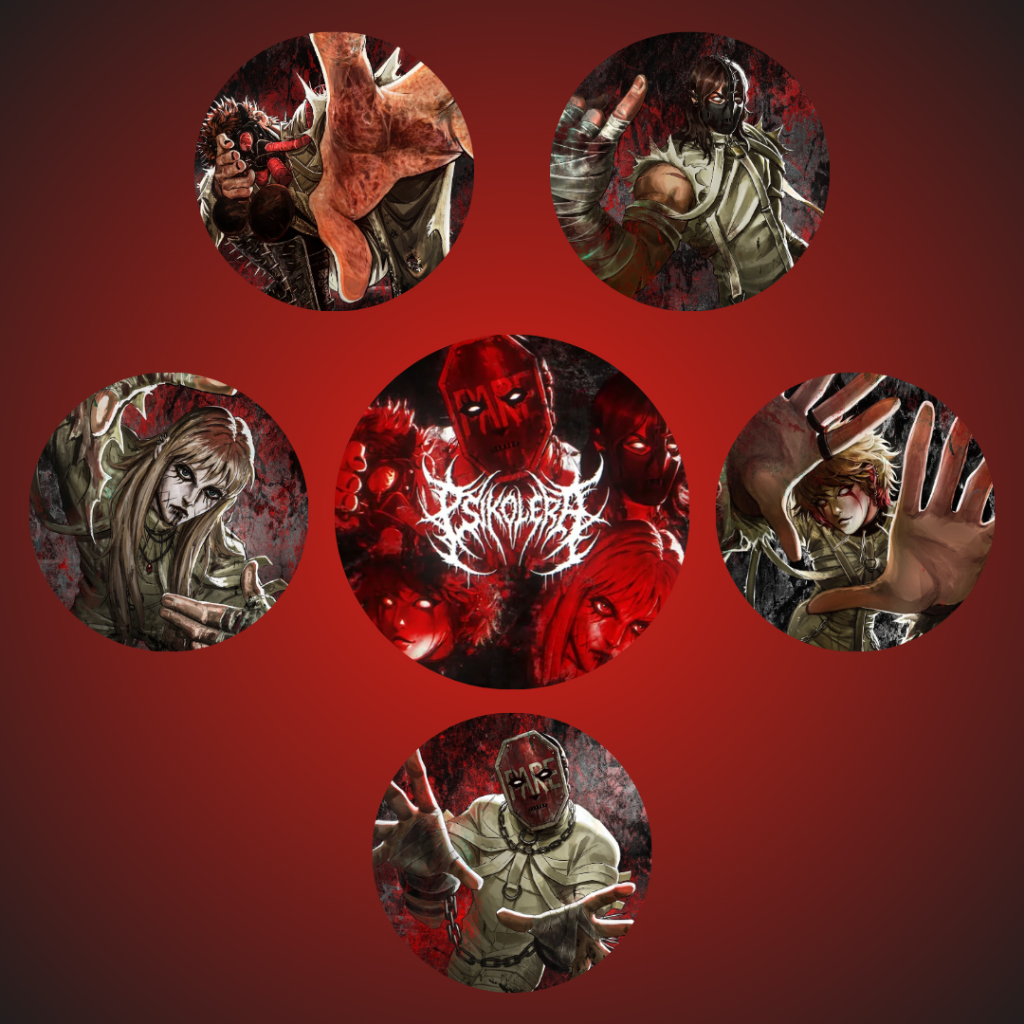 Bottons/Broches Variados PSIKOLERA RPG Ordem Paranormal Hexatombe 4,5cm