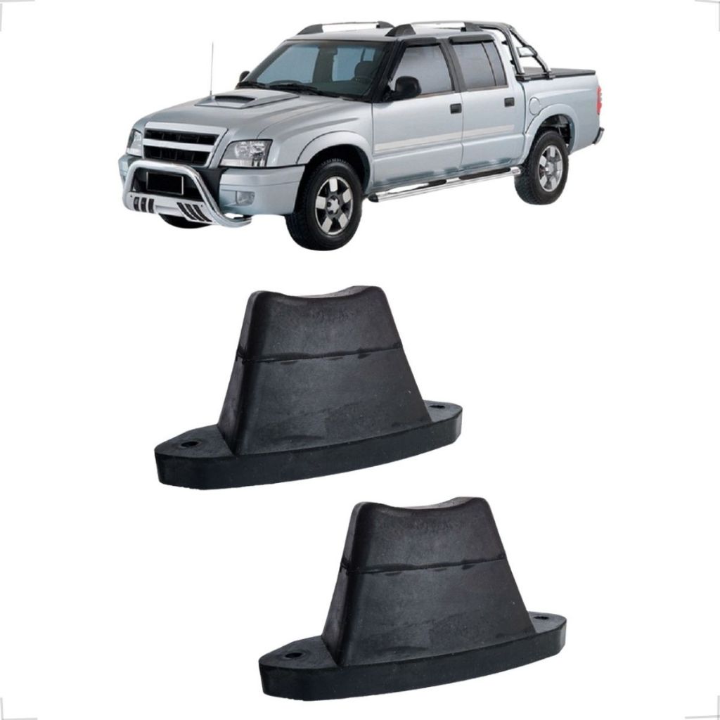 Par Batente Suspensão Eixo Traseira Chevrolet S10 S-10 Todas