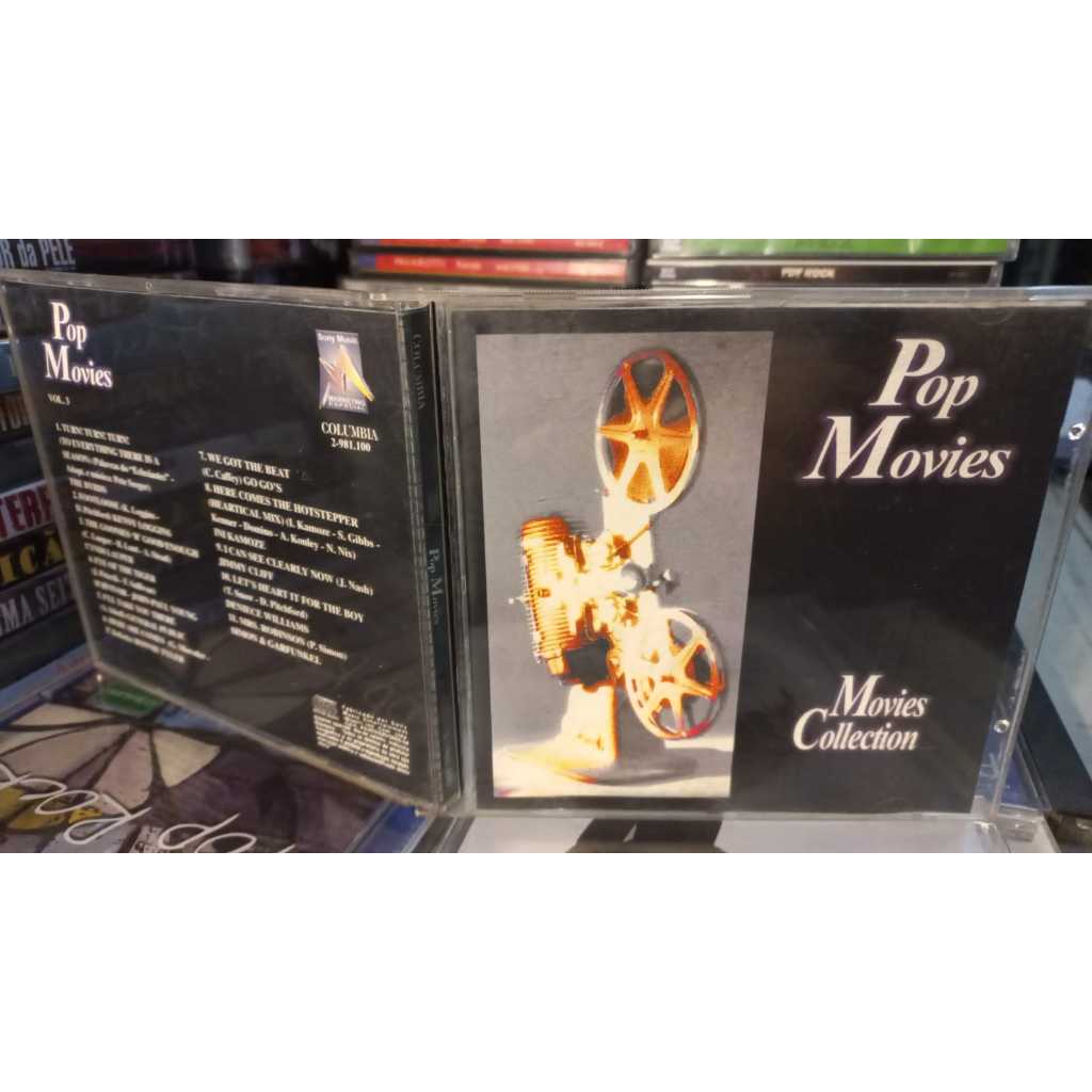 Cd Pop Movies-collection Vol.3 / Columbia - Bom estado Jimmy cliff Go go Go's Cyndi Lauper Bonnie Tyler the byrds john p