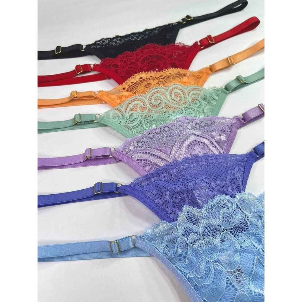 Kit 10/15/20 unidades de calcinha regulagem fio dental de renda lingerie sexy