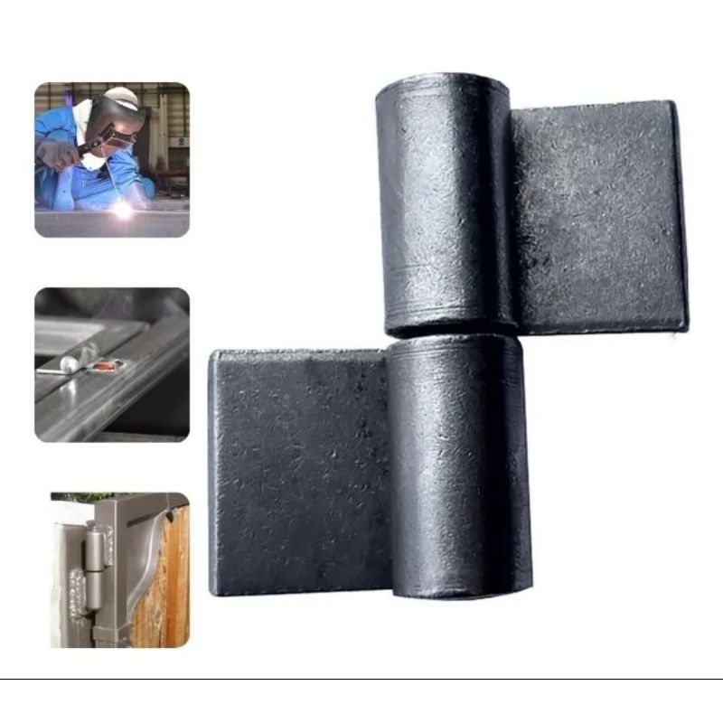 10 Gonzo Dobradiça Chapa Com Aba 3/8 (Soldar) reforçado