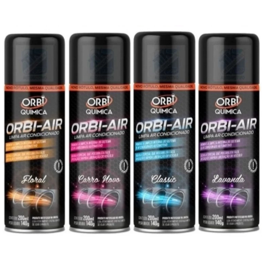 Limpa ar Condicionado Automotivo Spray Orbi-Air em Oferta na Shopee