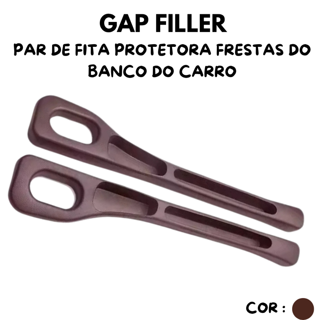 Gap Filler Automotivo Marrom /Castanho ou Preto – Preenche Vão do Banco e Console  Organizador em Oferta na Shopee