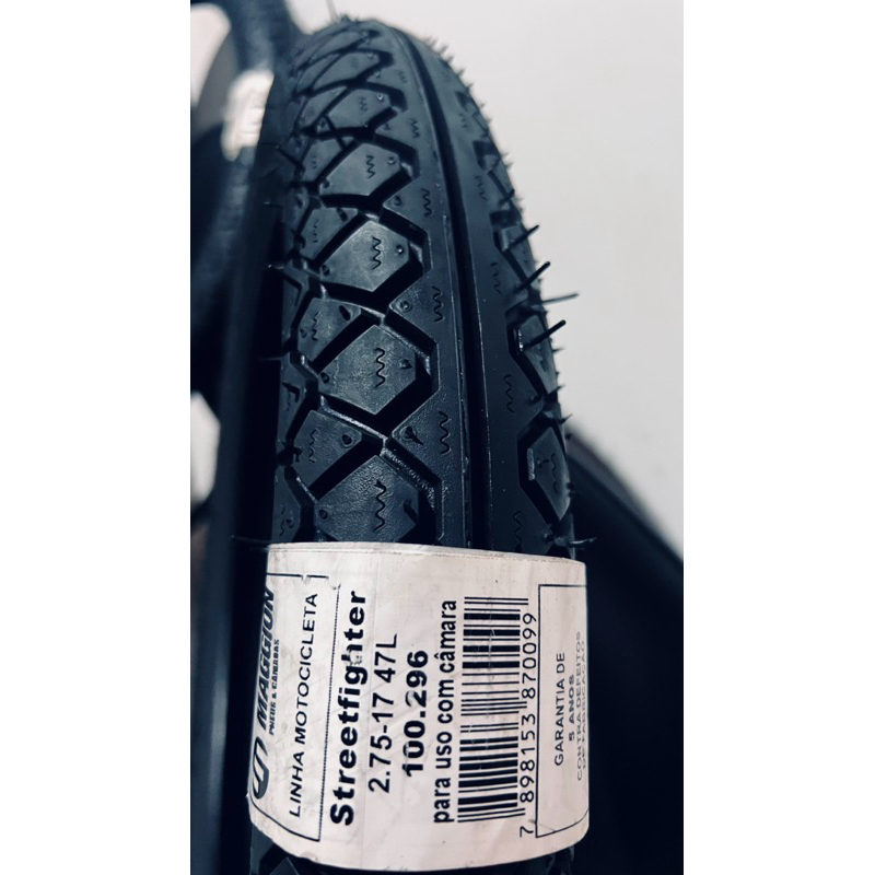Pneu Magion Streetfighter 2.75-17 47L  Dianteiro Biz Novo / Promoção