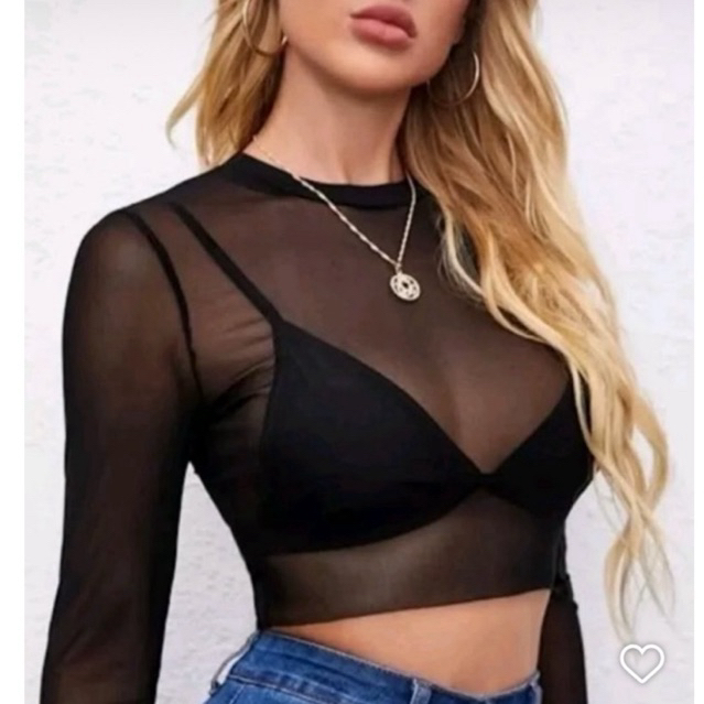 Cropped Preto Transparente: Onde Comprar | BuscaProdutos