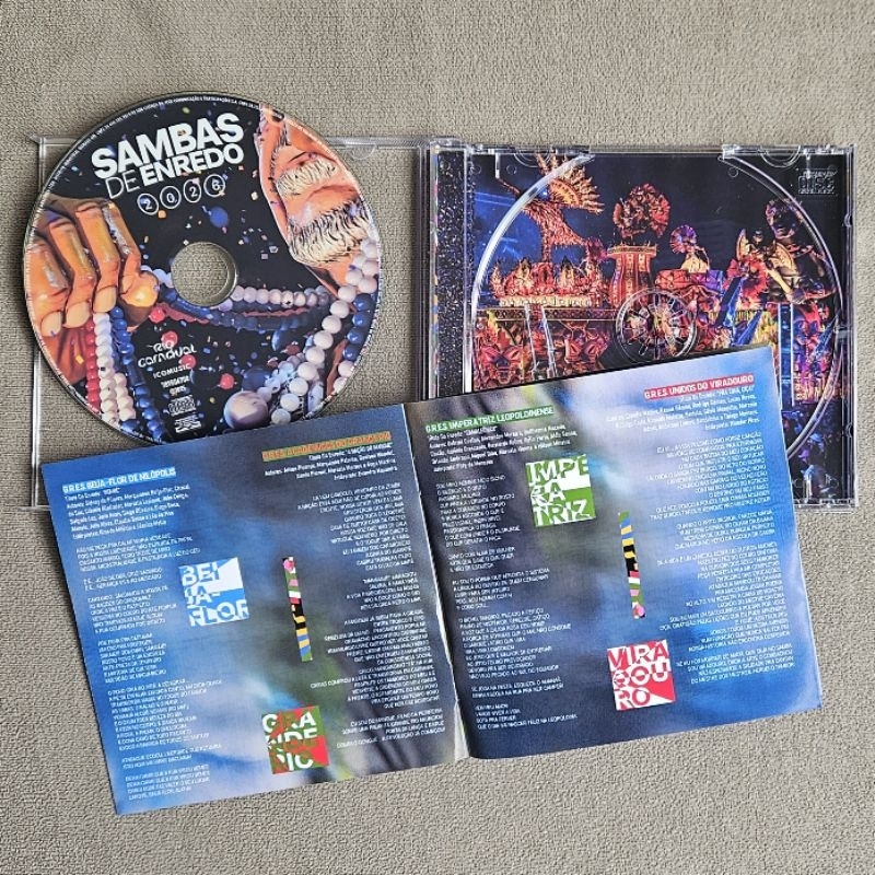 Cd Sambas De Enredo 2026 - Grupo Especial (Contém Letras dos Sambas) - detalhe