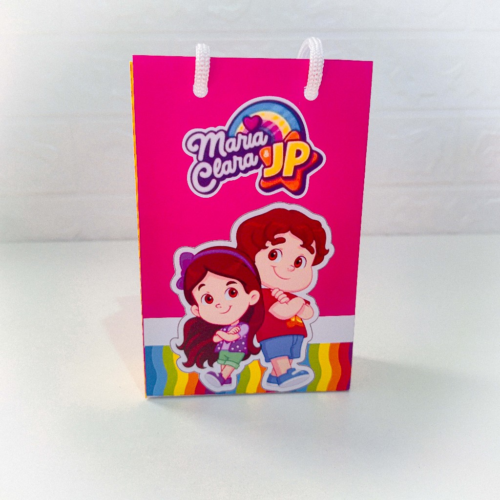 PEGUE E MONTE -Sacolinha Surpresa - Maria Clara e Jp -Aniversário Lembrancinhas Personalizados Sacola Doce