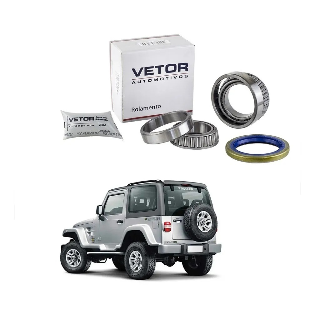 Kit Rolamento Bandeirante Troller 2005/2011 Roda Dianteira Novos e Com NF-E C/garantia e Nfe