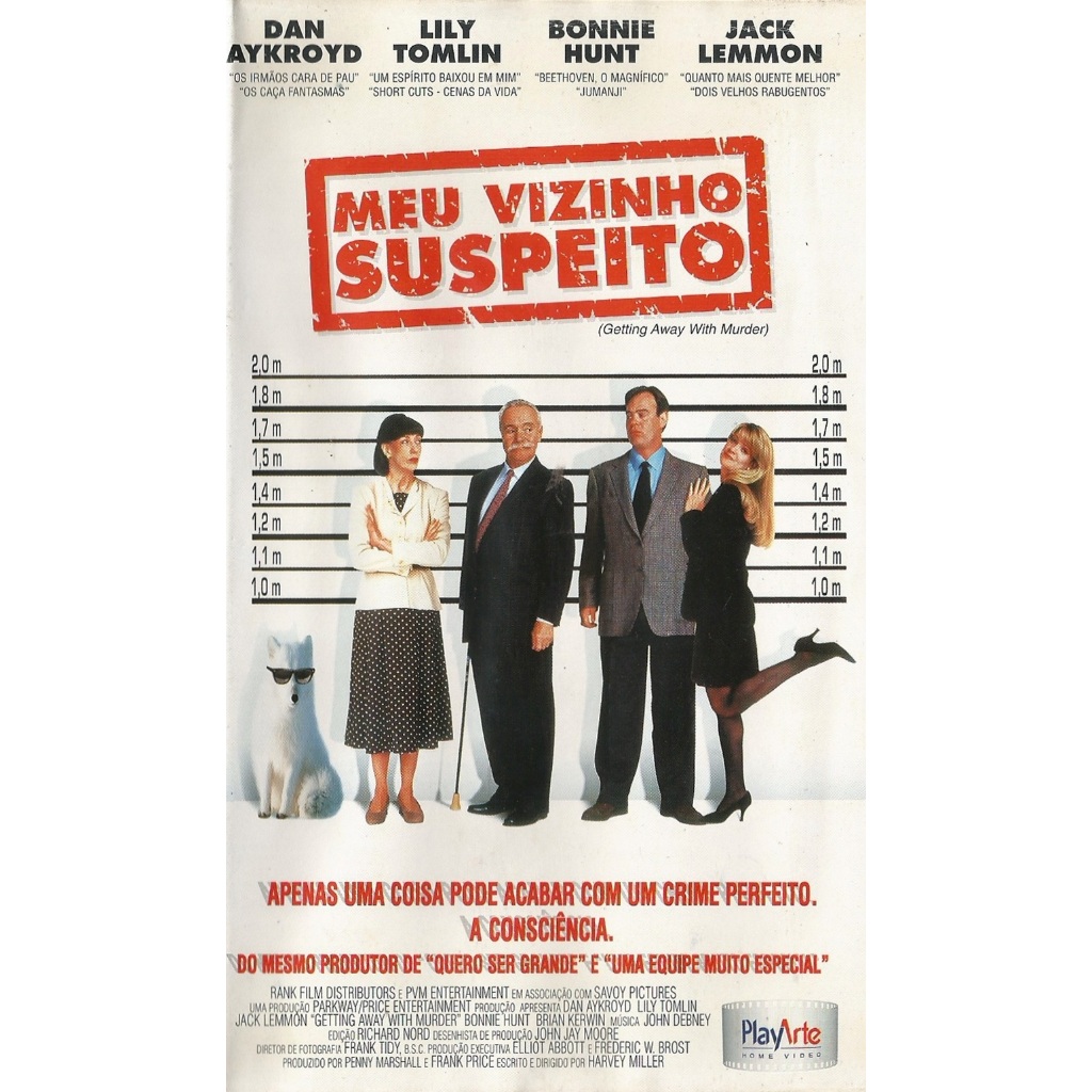VHS Original: Meu Vizinho Suspeito (Dan Aykroyd, Lily Tomlin, Penny Marshall, Jack Lemmon, Comédia)