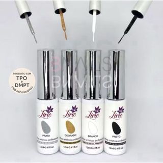 Esmalte em Gel Liner Lirió Ponta Fina Pincel Ultra Fino Para Nail Art