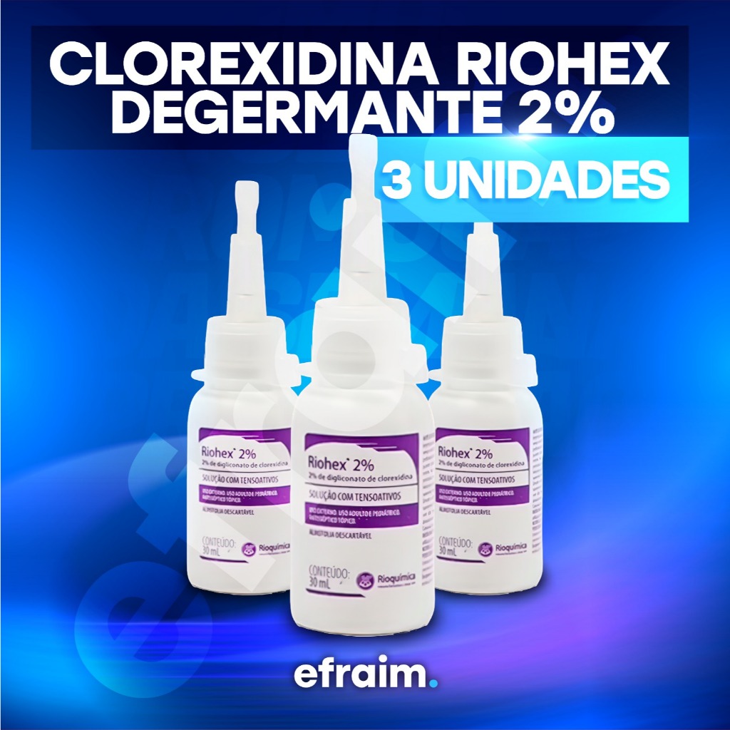Almotolia 100ml Riohex 2% Clorexidina Degermante - Kit 1 a 3 Unidades em Oferta na Shopee