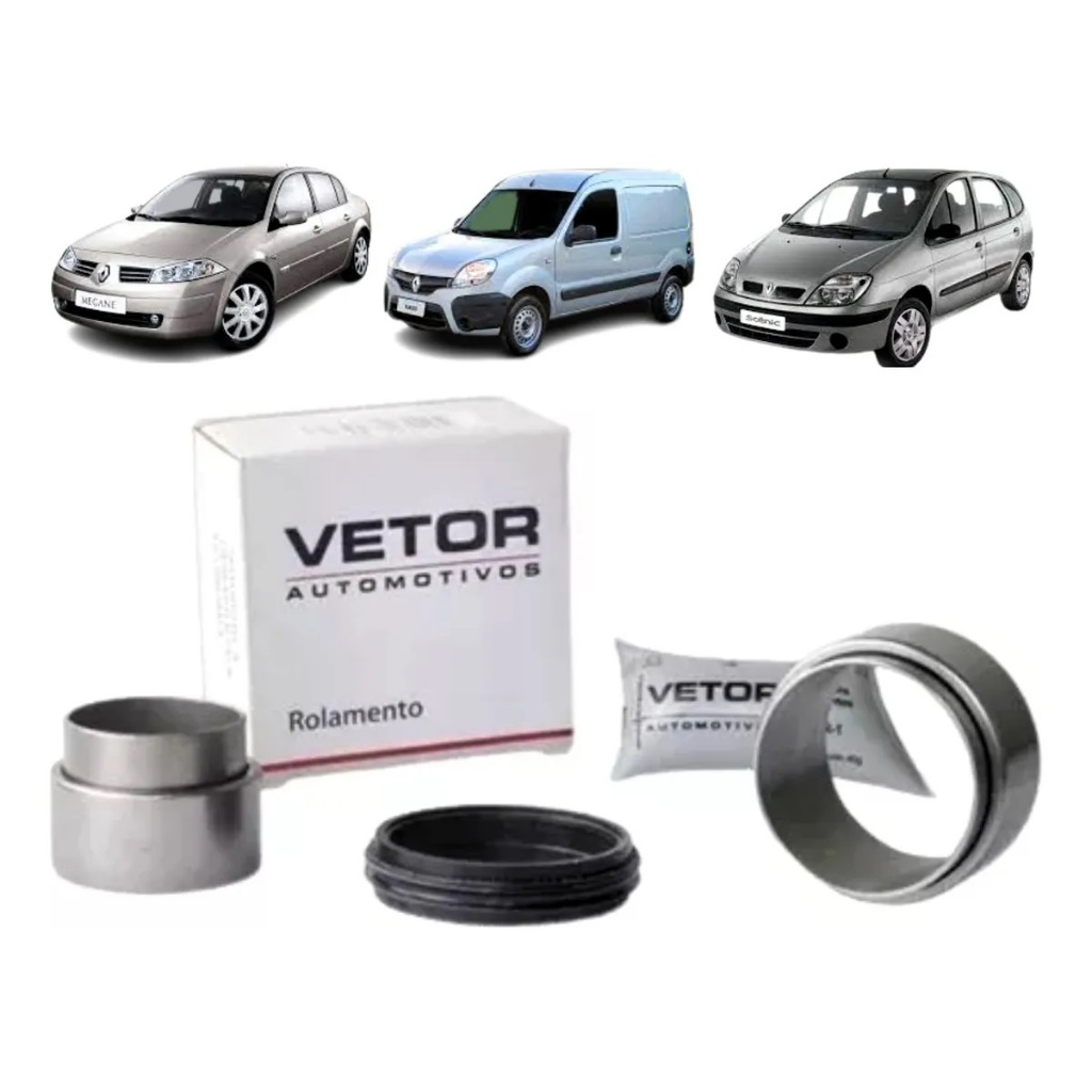 Kit Rolamento Eixo Traseiro Ranault Megane Kangoo R19 Scenic