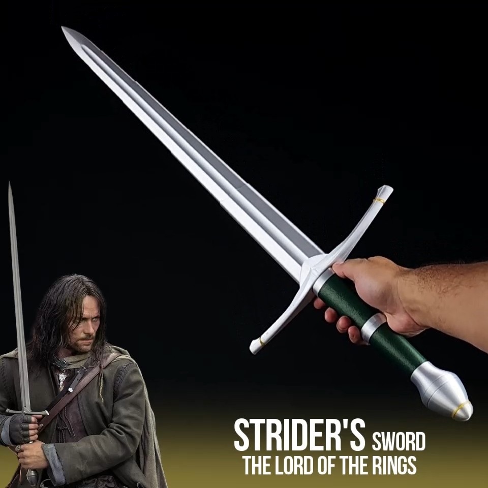 Réplica Decorativa - Aragorn - Senhor dos Anéis - LOTR - Modelo Expansivo