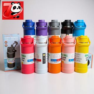 Garrafa Térmica Aço Inox copo duplo para bebe Com Canudo+ Base da Mesma Cor 1000ml/800ml/600ml/350ml em Oferta na Shopee