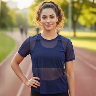 Blusa Tule Feminina Premium Academia Corrida em Oferta na Shopee