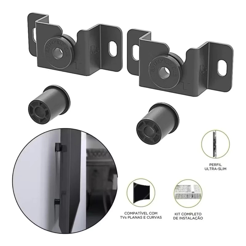 Suporte para TV Universal Fixo Smart LED LCD 4K Parede Painel 32 42 50 55 60 75 82 100 Polegadas