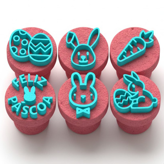 Kit 6 Peças  Carimbos para Doces e Brigadeiro  Pascoa em Oferta na Shopee