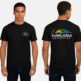camiseta funilaria automotiva material algodão em Oferta na Shopee