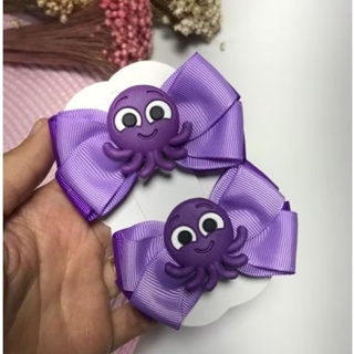 Par de Laços Tema Bolofofos Pow Polvo na Presilha em Oferta na Shopee