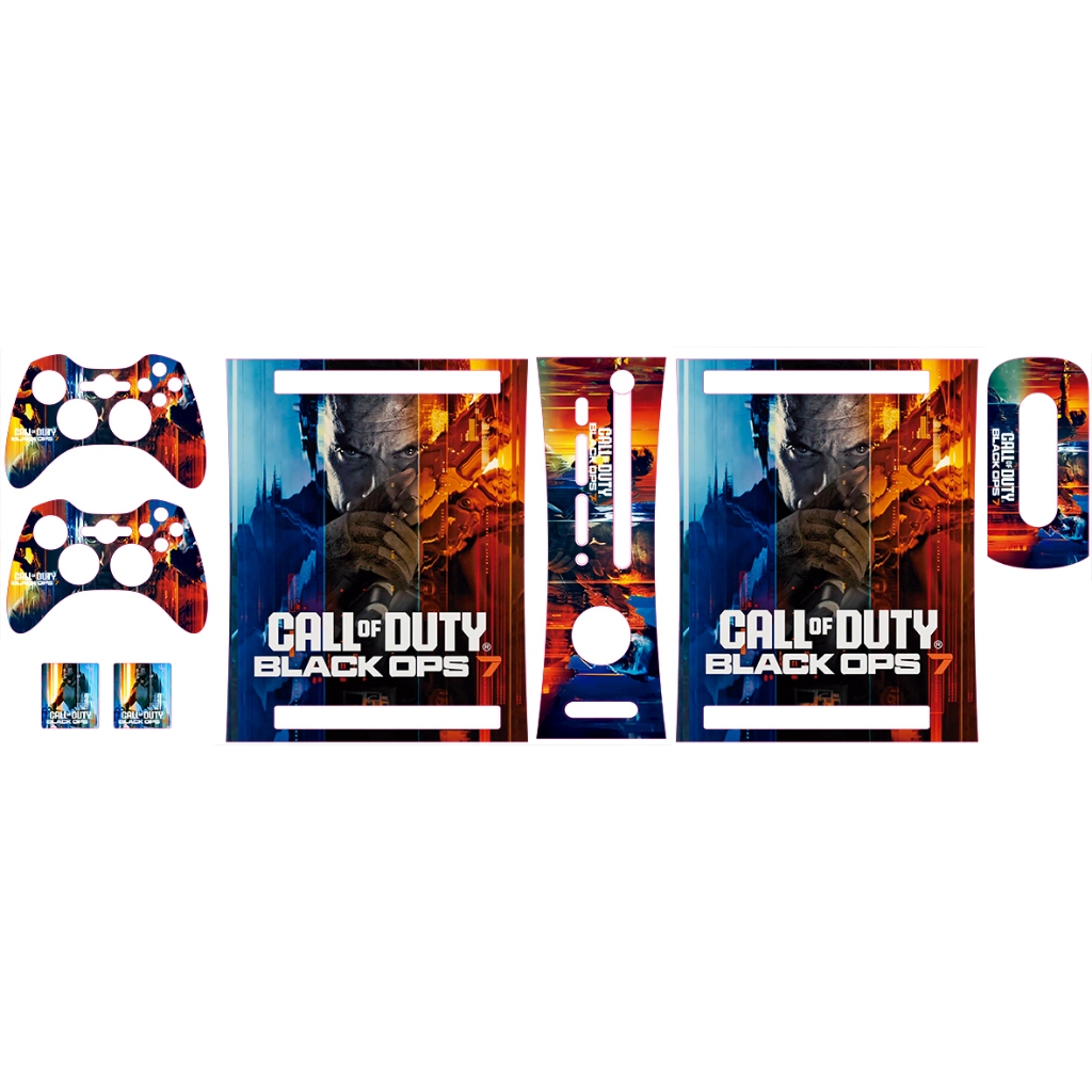 Skin Adesiva Xbox 360 Fat - Call Of Duty Black OPS 7