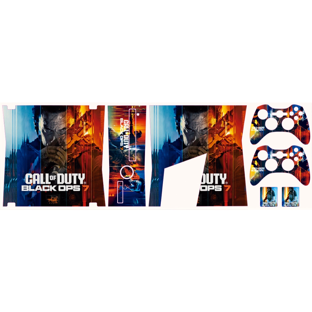 Skin Adesiva Xbox 360 Slim - Call Of Duty Black OPS 7