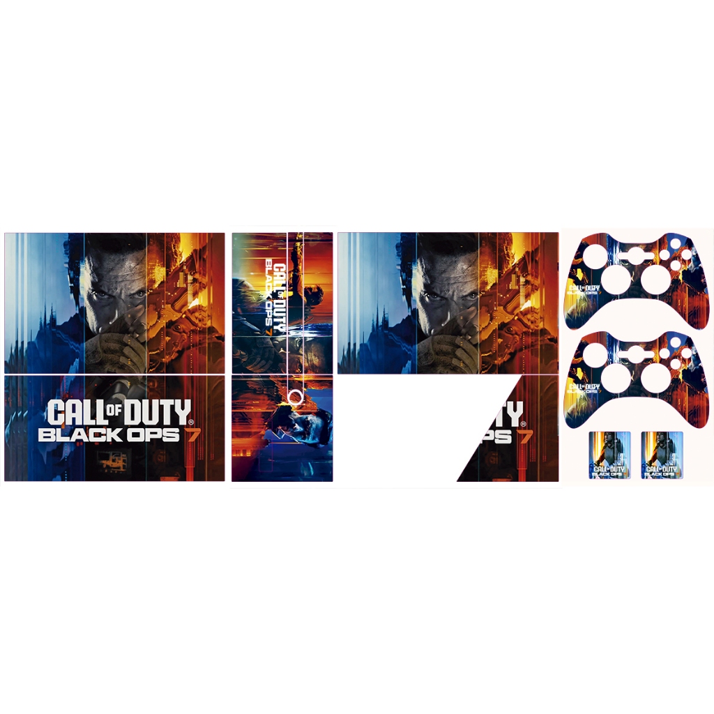 Skin Adesiva Xbox 360 Super Slim - Call Of Duty Black OPS 7