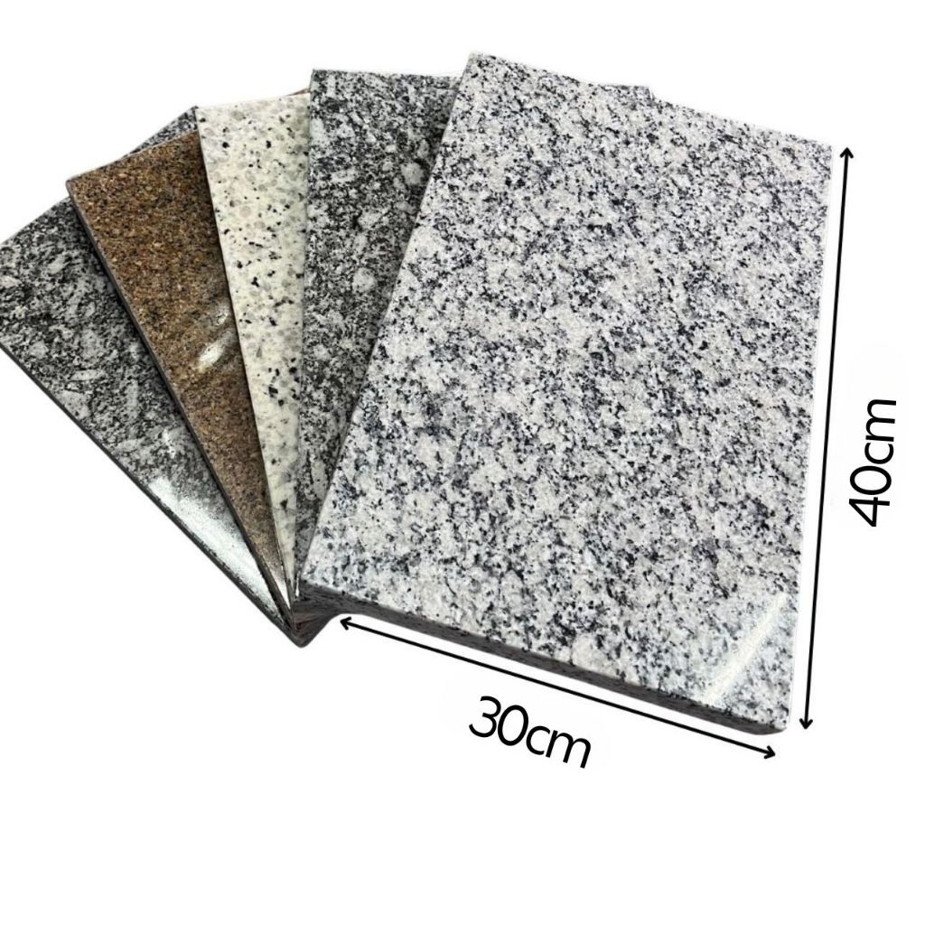 Pedra de Granito GRANDE 30x20x3cm ou 40x30x3cm – Superfície Fria Natural para Terrários, Cepo de Produção e Muito Mais!