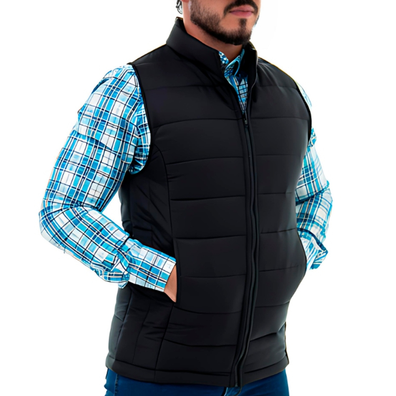 Colete Masculino Country Puffer Bomber Bobojaco Fofinho Casual Confortável Frio Inverno Macio em Oferta na Shopee