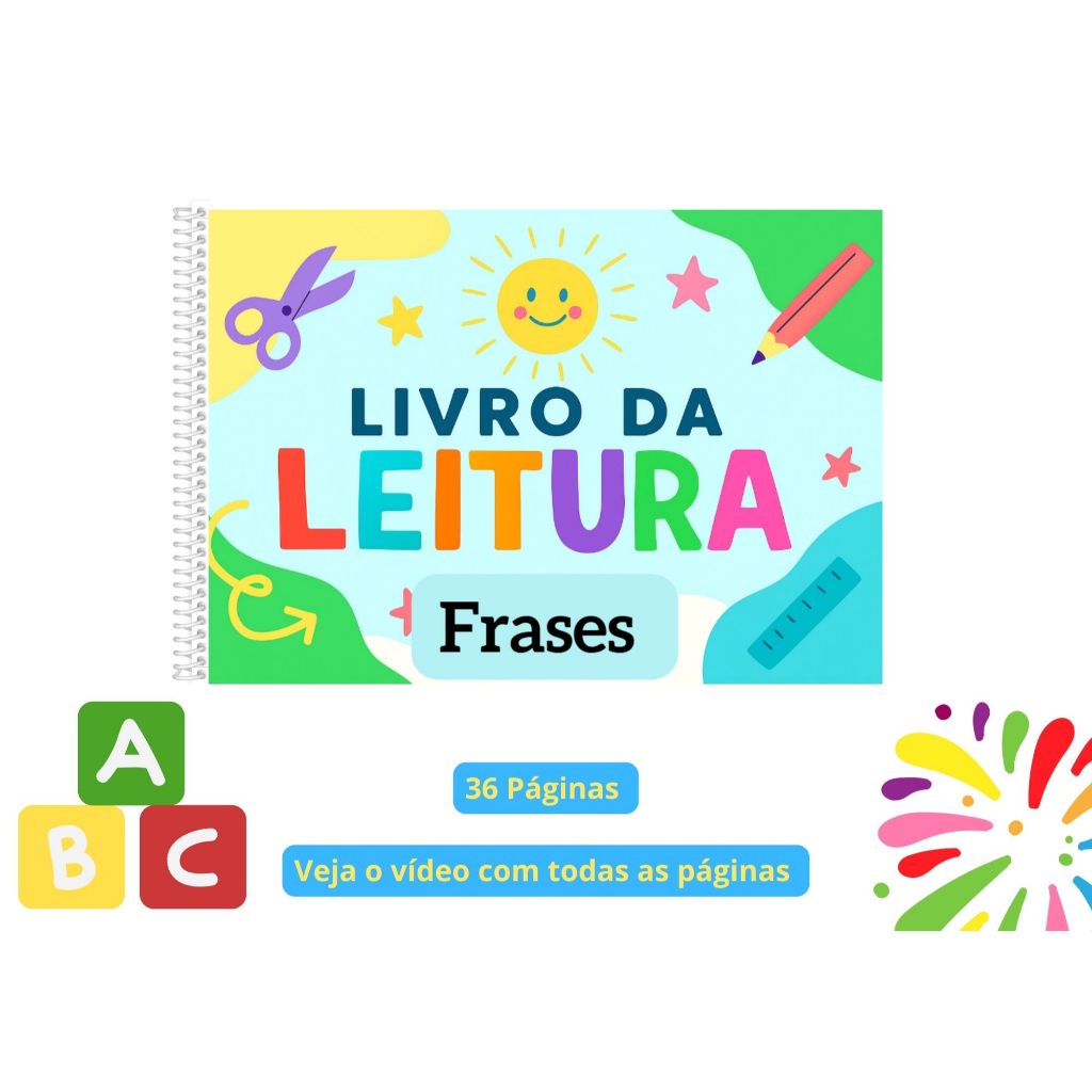 Apostila de Leitura e Formação de Frases – Educação Infantil -Material de Alfabetização Infantil