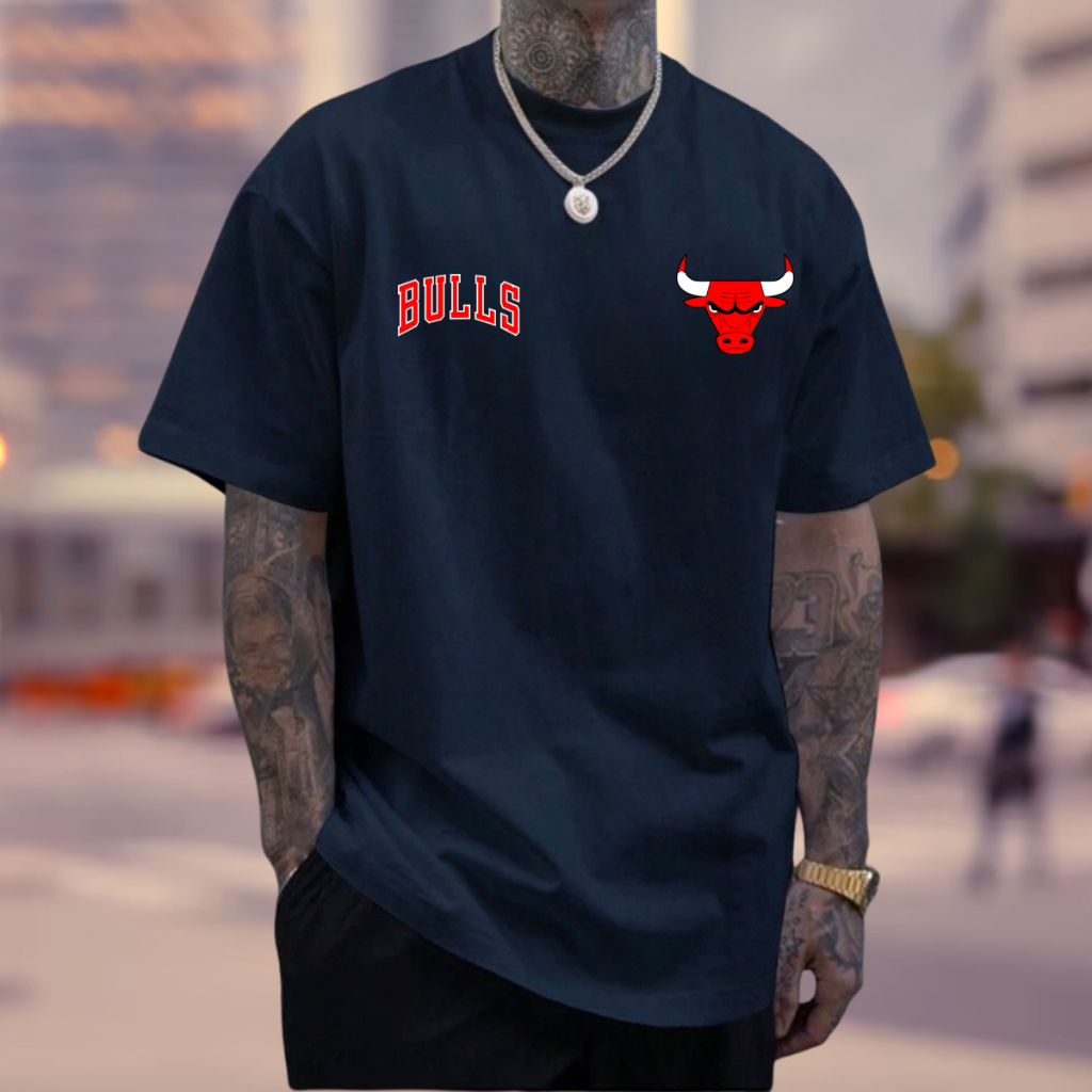 Camiseta Basquete Chicago Bulls Lançamento Algodão Premium Unissex Casual Estampada