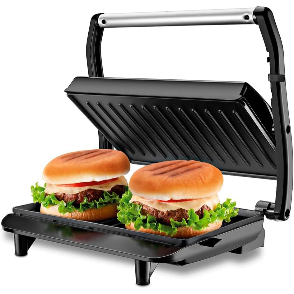 Press Grill Sanduicheira Master Press Preto/Inox, 1000W, - PG-01