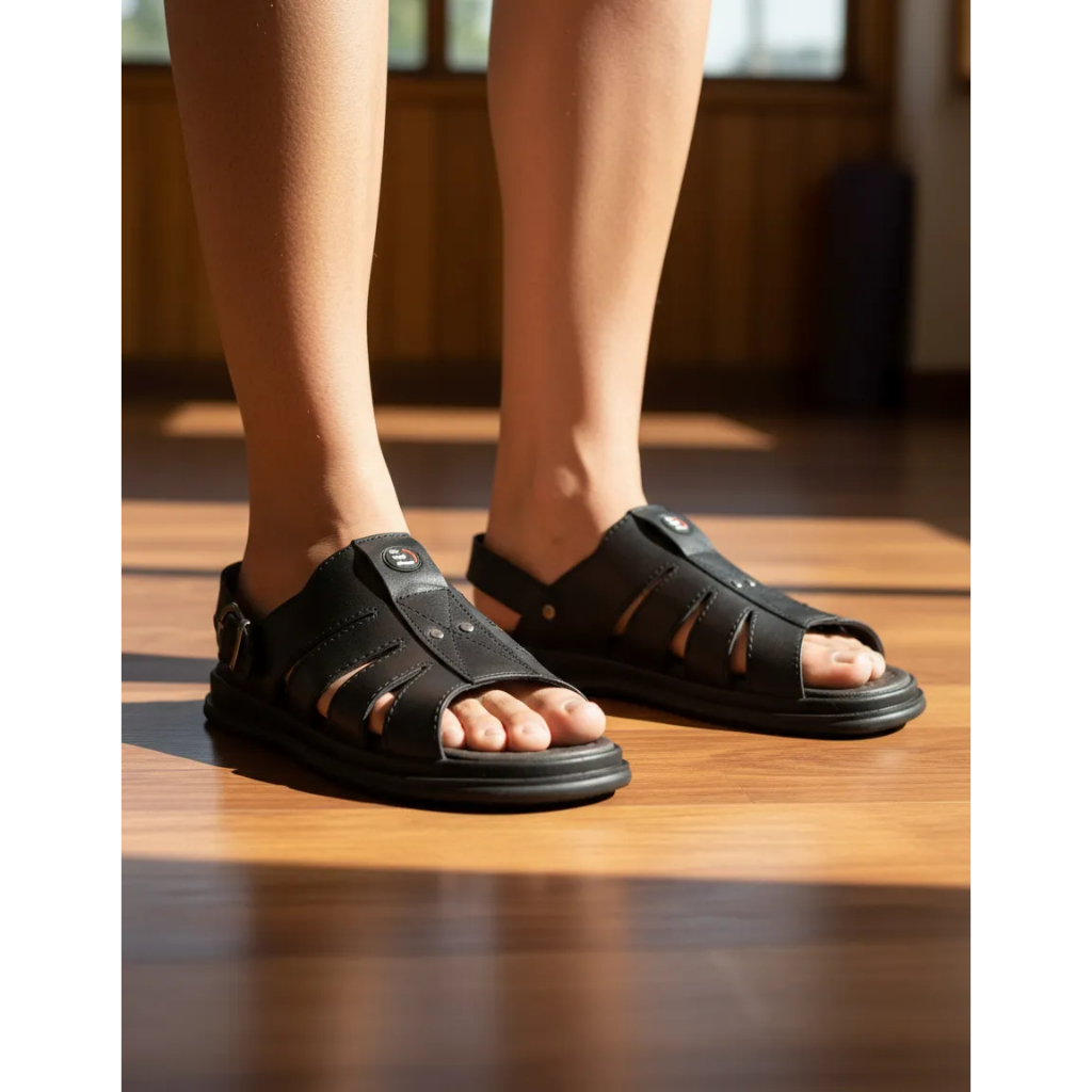 Chinelo Masculino Franciscano Anatomico Ortopédico Conforto Couro Resistente Moderno